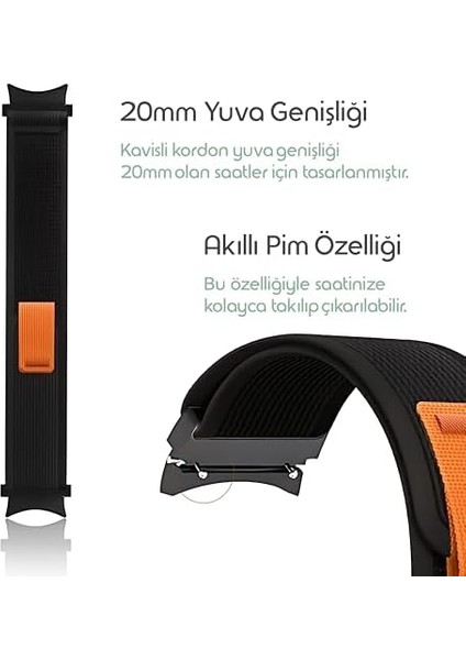 Travel Loop 20MM Kumaş Kordon Fe/7/6/5/4 Serisi Için (40MM/44MM) Terletmeyen Rahat ve Hafif Kayış 6/4 (47/43/42MM) 5 Pro 45MM Uyumlu fiyatları