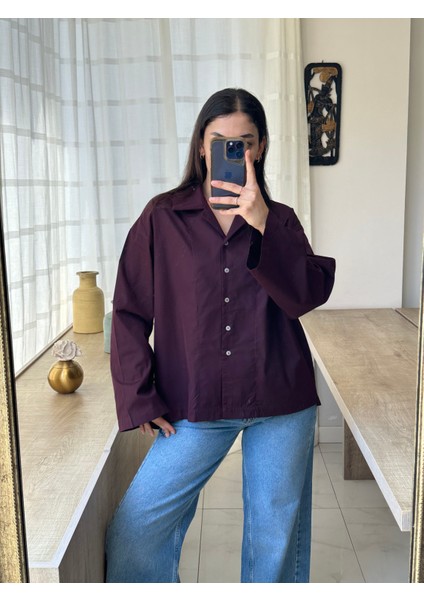 Bordo Poplin Gömlek fırsatları