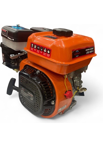 Benzinli Motor Kamalı 19MM 7hp Turuncu