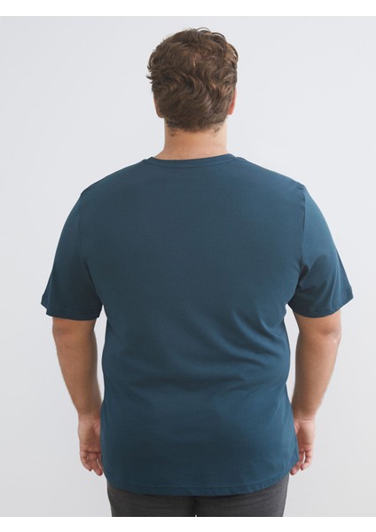 Yeni Sezon Büyük Beden Bisiklet Yaka Baskılı Erkek Tişört fırsatları