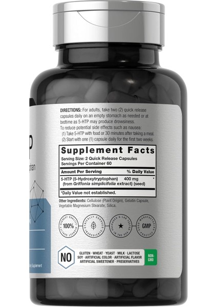 Horbäach 5-Htp Hidroksitriptofan 400MG 120 Caps fiyatları