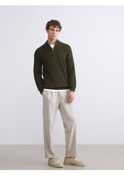 Yeni Sezon Dik Yaka Uzun Kollu Erkek Triko Kazak fiyatları