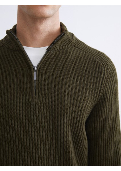 Yeni Sezon Dik Yaka Uzun Kollu Erkek Triko Kazak modelleri