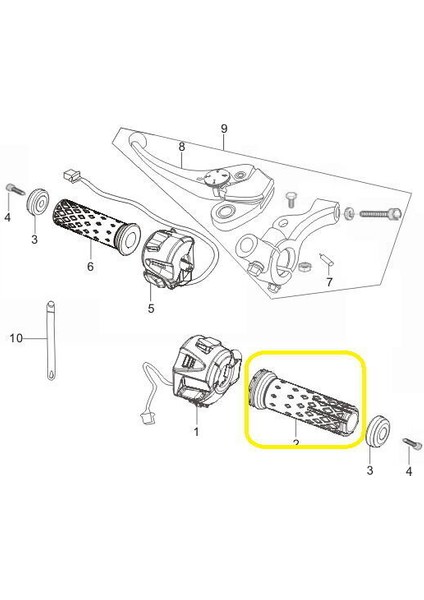 GV650 Gidon Elciği Sağ fiyatları