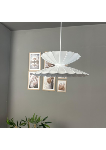 Rubby Beyaz Metal Tekli Avize Mutfak Modern Dekoratif Sarkıt Aydınlatma