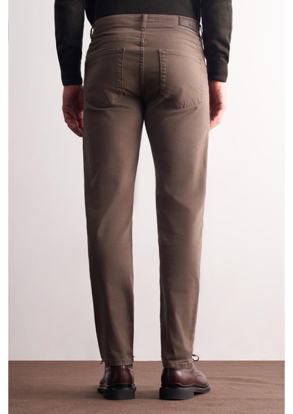 Kahverengi 5 Cep Casual Slim Fit Pamuklu 5 Cep Pantolon 1003255318 fırsatları