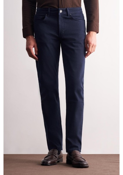 Lacivert 5 Cep Casual Slim Fit Pamuklu 5 Cep Pantolon 1003255318