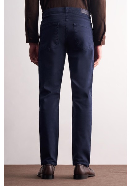Lacivert 5 Cep Casual Slim Fit Pamuklu 5 Cep Pantolon 1003255318 fırsatları