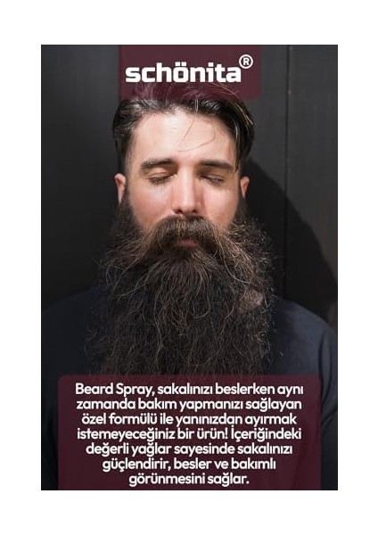 Schönita Argan Yağı Içerikli Sakal Bakım ve Besleyici Sprey - Beard Spray - 100ML fiyatları