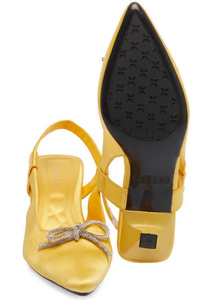 Sarı Tekstil Kadın Stiletto - K24I1AY67330-R21