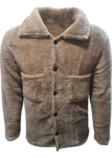 Mtn Erkek Peluş Çeket Sweatshirt ST01538 - Açık Kahverengi