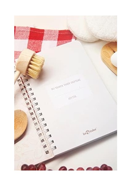 Yemek Tarif Defteri Görselli Spiralli Mint modelleri