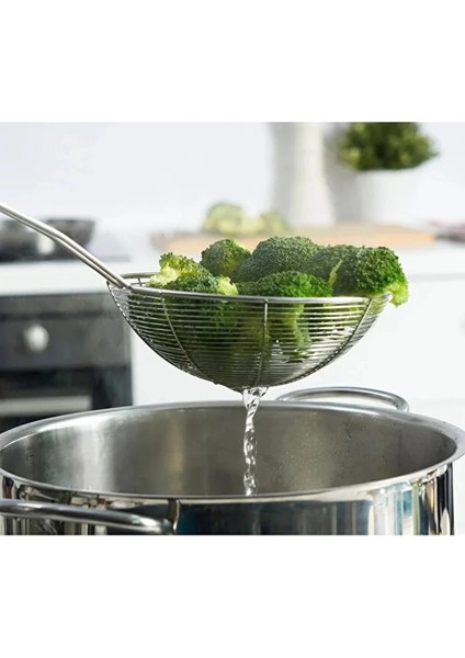 Heyf Çelik Yağ Kevgiri Paslanmaz Kızartma Kevgiri 18CM modelleri