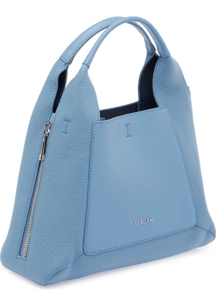 Mavi Hakiki Deri Kadın El Çantası - S24Y1BC80262-L5I