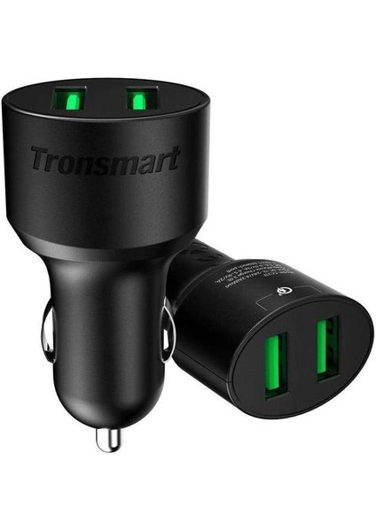 CC2TF Çift USB Çıkışlı Qualcomm Qc 3.0 Araç Şarj Cihazı