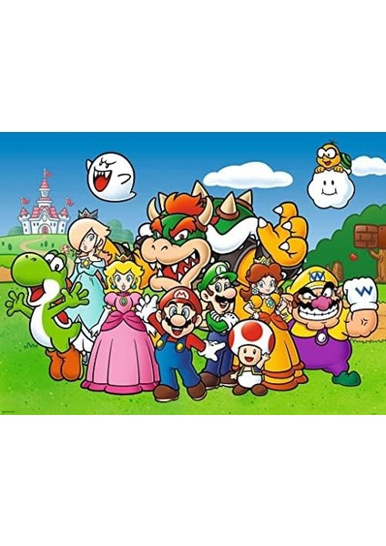 129928 100 Parçalı Puzzle Süper Mario, Çok Renkli fiyatları