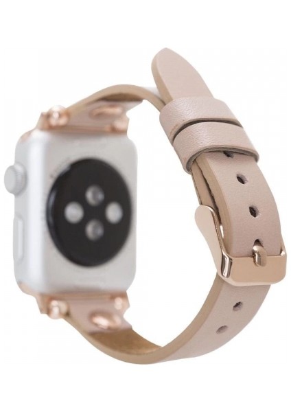 Apple Watch Uyumlu Deri Kordon 38-40-41MM Rg Nu1 Pembe fiyatları