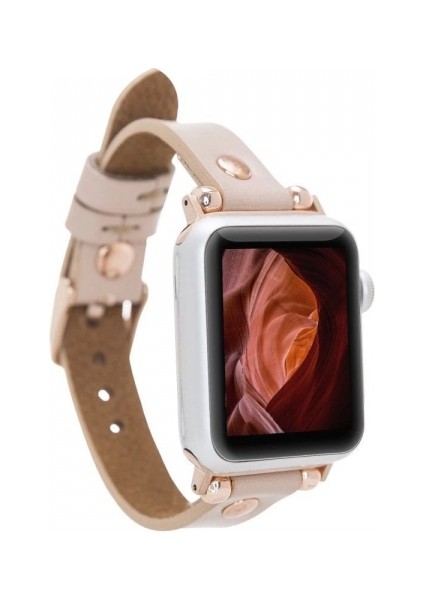 Apple Watch Uyumlu Deri Kordon 38-40-41MM Rg Nu1 Pembe indirimleri
