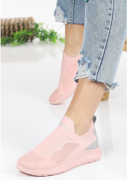 Günlük Kadın Erkek Unisex Sneaker Triko Nefes Alabilen Yürüyüş Bağcıksız Esnek Spor Ayakkabı indirimleri