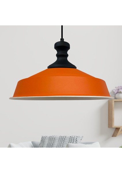 Asaletli Tekli Avize Yeni Siyah Knob Başlık Başlık Retro Sarkıt Lamba Restoran Salon Aydınlatma