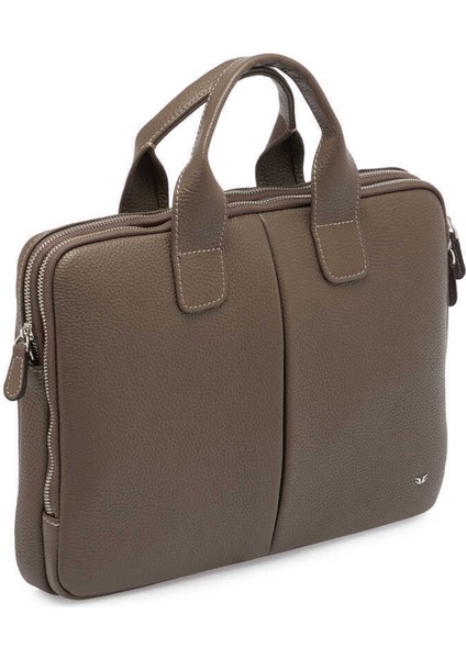 Bej Hakiki Deri Erkek Evrak Çantası - S1EV00021512-B73