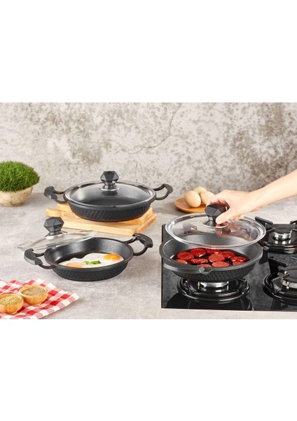 Heyf Kahramanlar Motto Döküm 3 Lü Sahan Seti