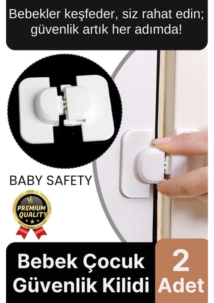 Özel Üretim Çekmece Buzdolabı Dolap Pencere Sabitleyici Bebek Çocuk Koruyucu Güvenlik Kilidi 2 Adet