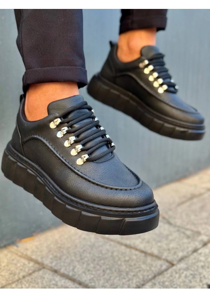 Yzlal KB-X10 Kuback Kömür Cilt Yüksek Taban Günlük Spor Ayakkabı (Numara: 40)