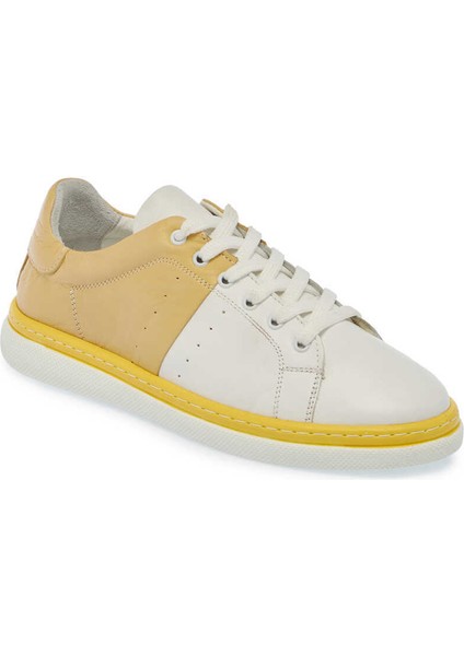 Beyaz Hakiki Deri Kadın Sneaker - K24I1AY67339-Q8F indirimleri