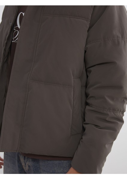 Yeni Sezon Rahat Kalıp Dik Yaka Erkek Şişme Mont modelleri