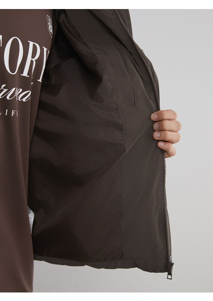 Yeni Sezon Rahat Kalıp Dik Yaka Erkek Şişme Mont fırsatları