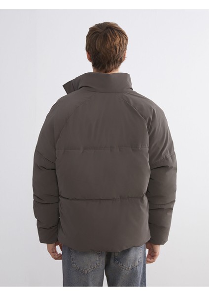 Yeni Sezon Rahat Kalıp Dik Yaka Erkek Şişme Mont indirimleri