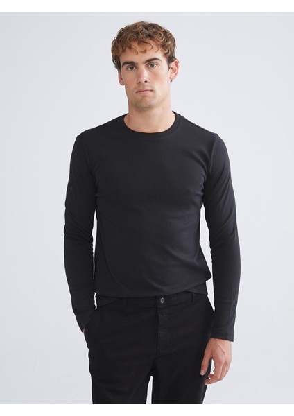 Yeni Sezon Bisiklet Yaka Uzun Kollu Erkek Tişört