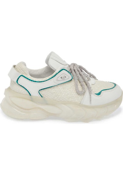 Beyaz Deri-Vegan Kadın Sneaker - K24I1AY67342-A26