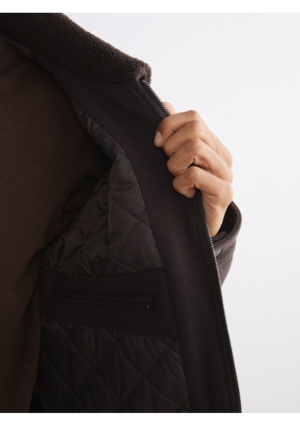 Yeni Sezon Standart Kalıp Kürk Yaka Erkek Kaşe Mont fırsatları