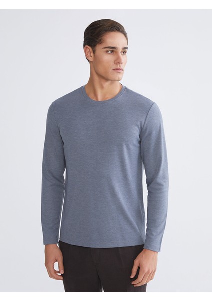 Yeni Sezon Bisiklet Yaka Uzun Kollu Erkek Tişört