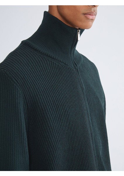 Yeni Sezon Standart Kalıp Dik Yaka Erkek Triko Hırka modelleri