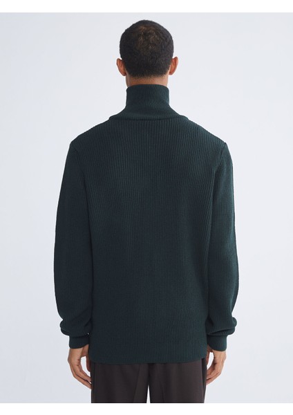 Yeni Sezon Standart Kalıp Dik Yaka Erkek Triko Hırka fırsatları