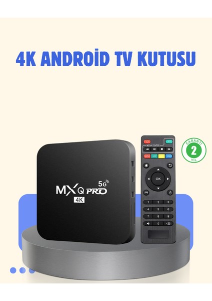 4K Android Tv Box – 2gb Ram 16GB Rom Hızlı Wi-Fi Bağlantılı Akıllı Medya Ku - CHT8239-9665