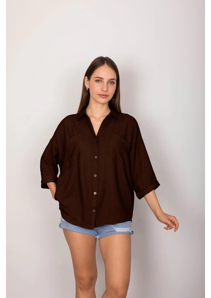 Sptrns Cepli Salaş Gömlek Koyu Kahve T1010 (Beden: M) fiyatları