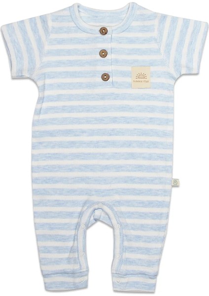 Line Colors Yarım Kol Patiksiz Tulum 15126 Mavi