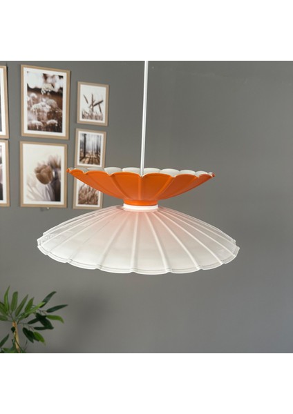 Rubby Beyaz-Turuncu Metal Tekli Avize Mutfak Modern Dekoratif Sarkıt Aydınlatma fiyatları