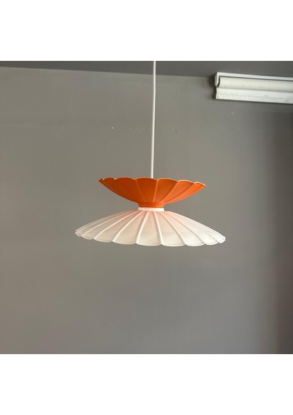 Rubby Beyaz-Turuncu Metal Tekli Avize Mutfak Modern Dekoratif Sarkıt Aydınlatma modelleri