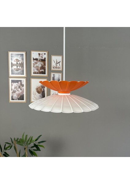 Rubby Beyaz-Turuncu Metal Tekli Avize Mutfak Modern Dekoratif Sarkıt Aydınlatma fırsatları