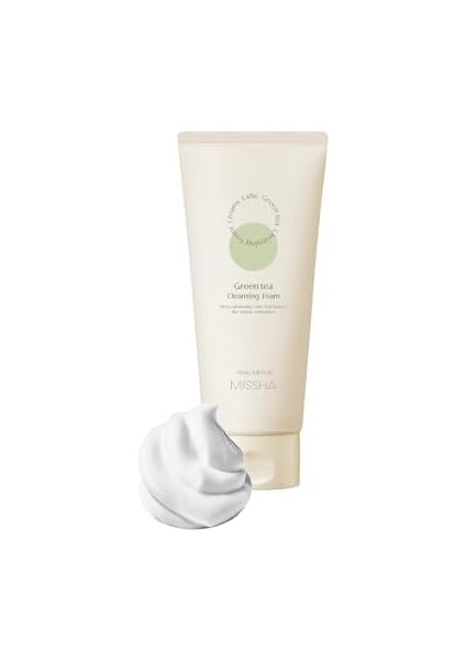 Mıssha Yağlanma Karşıtı Bakım Sağlayan Yüz Temizleme Köpüğü Creamy Latte Cleansing Foam Green Tea modelleri