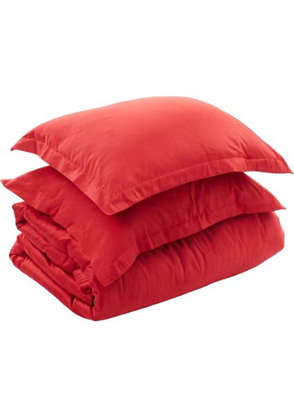 60179215 Basic Nevresim Takımı, Çift Kişilik, Kırmızı