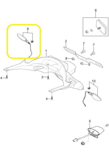 GV650 Arka Sinyal Sağ fiyatları
