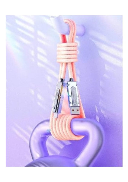 [4'ü 1 Arada] 60W Hızlı Şarj Kablosu Çoklu Örgü Kopma Karşıtı Type C ve Cihazlar Ile Uyumlu 16 15 14 13 12 11 x 7/ S25 S24 S23 S22 ile Uyumlu (Beyaz) modelleri