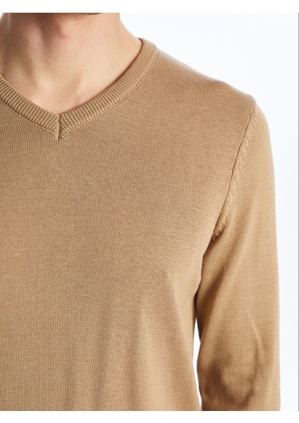 Yeni Sezon V Yaka Uzun Kollu Erkek Triko Kazak modelleri