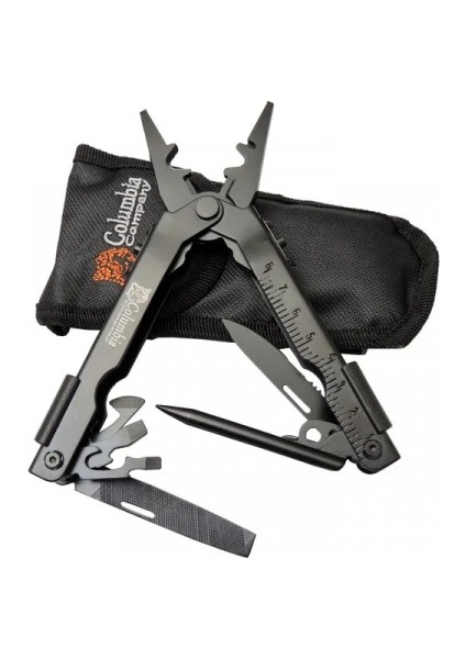 Eco Lounge Columbia Np 1020 A Siyah Imha Pensesi 17CM - Çok Amaçlı, Metal Gövde (Multitool), Kılıflı
